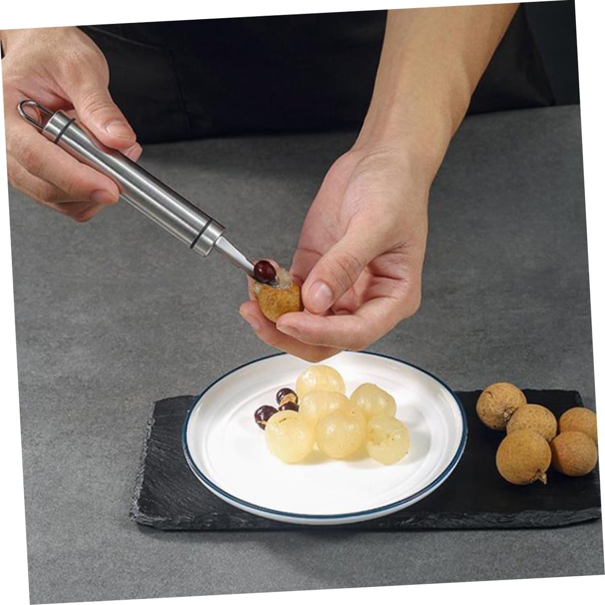 Fruit Corer - Professional Pitter - Creative Portable Longan Core Remover - Easy Core Removal - Ergonomic Handle - For Lychee and Longan Lovers - Kitchen Utensil - Image 2