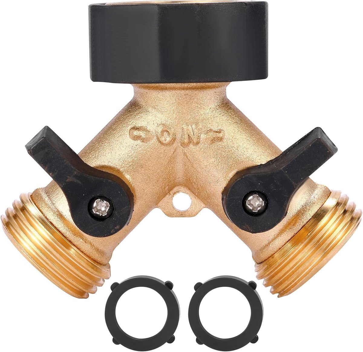 Y-Piece Tap - 3/4 - Tap Splitter - Water Distributor - Outdoor Tap - 2-Way Water Distributor – Brass - G 3/4