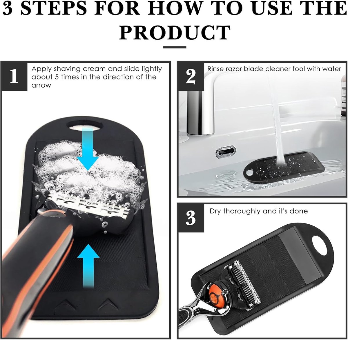 Knife Sharpener - Professional Razor Blade Sharpener - Creative Whetstone Sharpening Stone - Anti-Slip Sharpener - Portable - Multifunctional - for shavers and trimmers - Suitable for shavers - Image 2