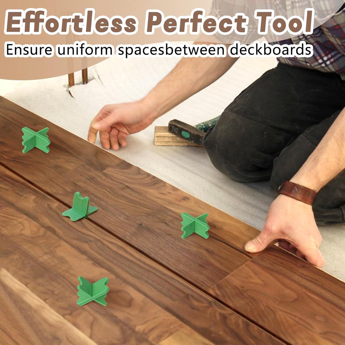 8 pieces - ABS deck spacers - 1/16