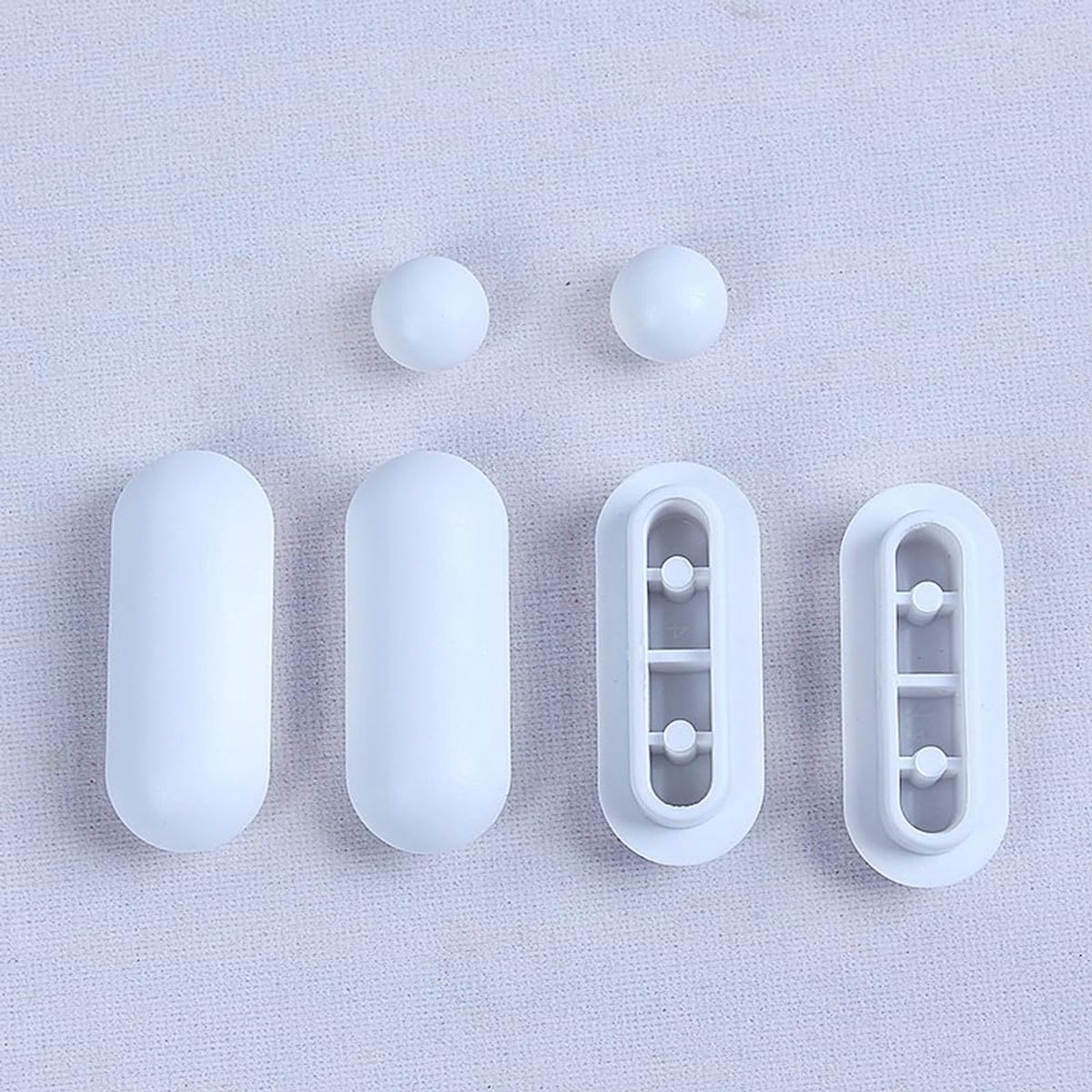 12 pieces - toilet seat bumper pads kit - bidet lid attachment - push-in replacement buffer spacer - anti-noise cushion pad cover - for bathroom repair parts - Toilet accessories - Bathroom accessories - white - Image 4