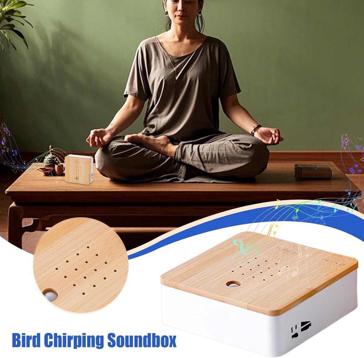 Birdhouse With Sound - Bird Sound House - Bird Sound Box - Zwitscher Box for Toilet or Bathroom - Natural Sound Box - Motion Detector - Bird Tweet - Natural Sound Box - Music Box - Image 3