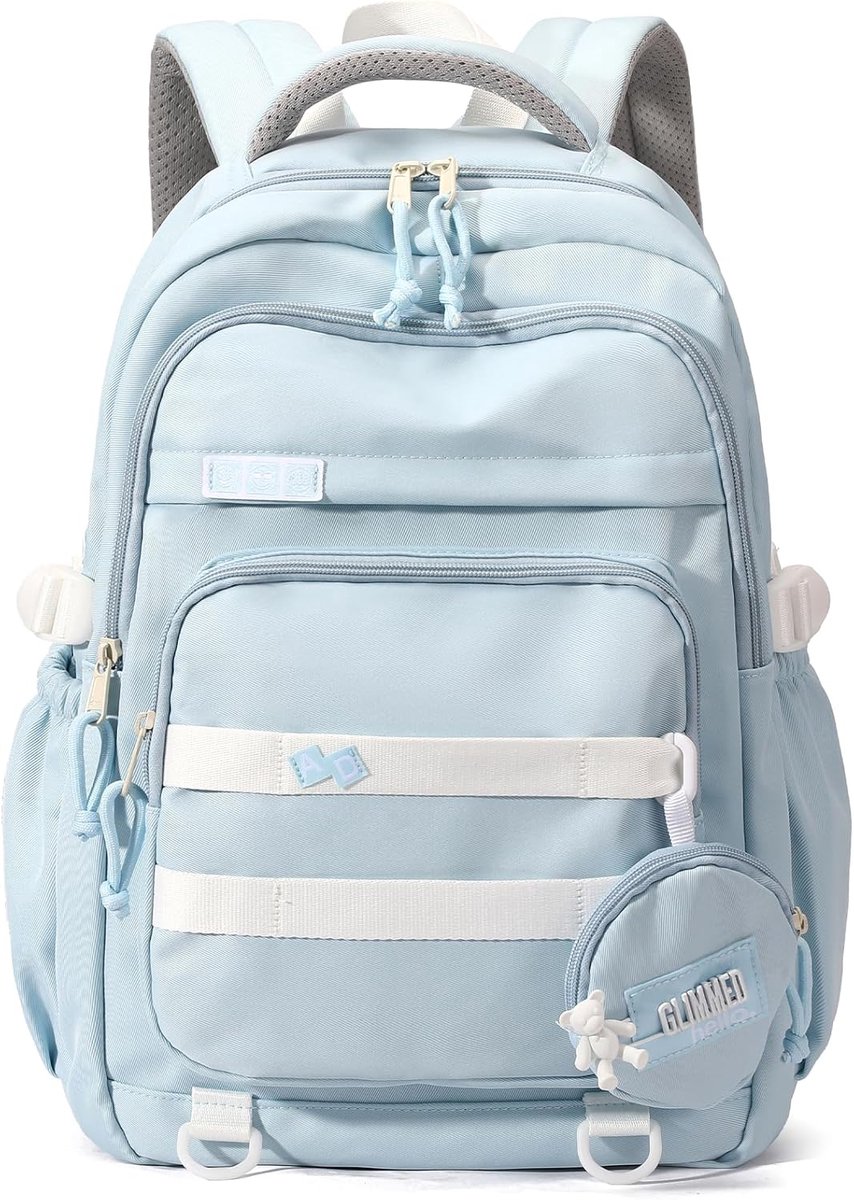Waterproof backpack for girl - Girl's Backpack - School backpack - lightweight school bag - School bag - Girls School Student School Bag - Large capacity backpacks for Girls and Boys - Teenagers - High School backpacks - Blue - Image 1