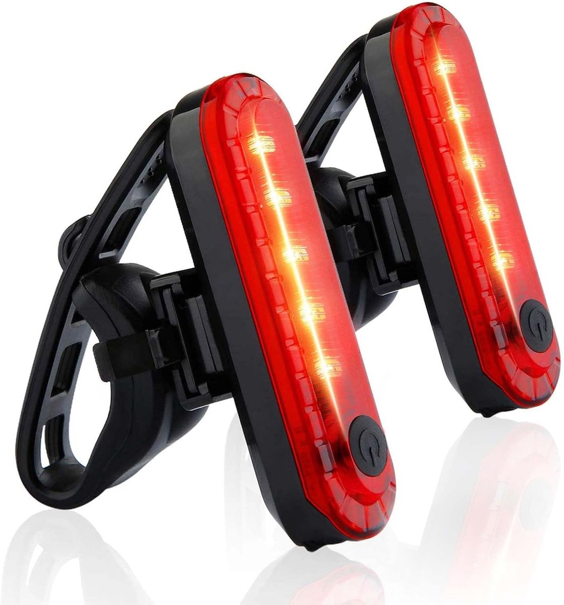 2-Piece Bicycle Light - Bicycle Rear Light - Bicycle Rear Lights - Front Light & Rear Light - USB Rechargeable Bicycle Lighting - LED Bicycle Light - Bicycle Lights - Drop-Resistant & Waterproof - Bicycle Light Suitable For Any Bike - for Night Riding - R - Image 1