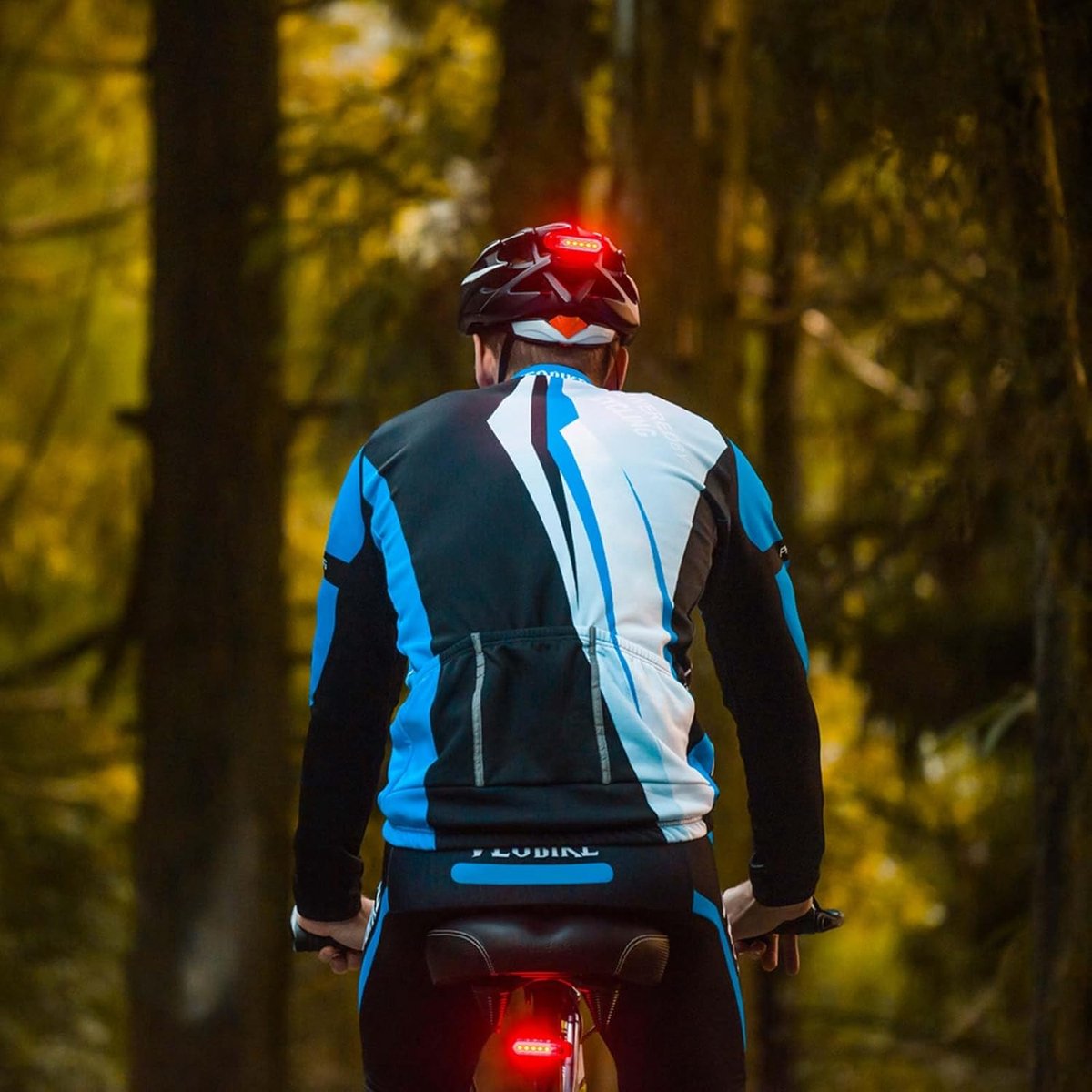 2-Piece Bicycle Light - Bicycle Rear Light - Bicycle Rear Lights - Front Light & Rear Light - USB Rechargeable Bicycle Lighting - LED Bicycle Light - Bicycle Lights - Drop-Resistant & Waterproof - Bicycle Light Suitable For Any Bike - for Night Riding - R - Image 4