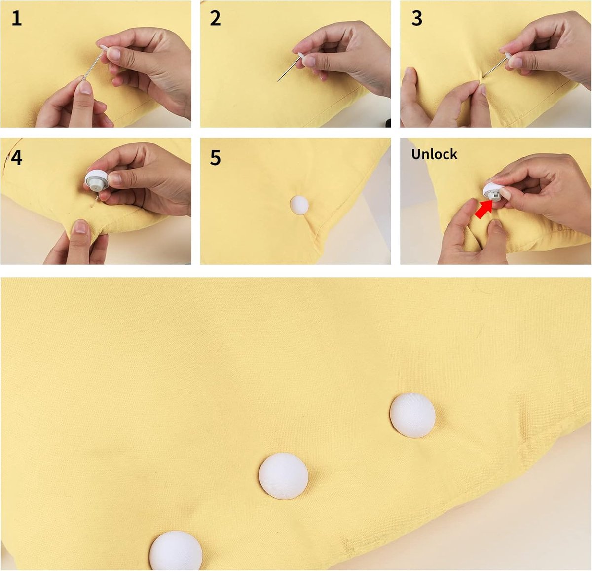 Duvet Clips - 16 Pieces - Duvet Threader - Sturdy Duvet Clips - Duvet Cover Tie - Clips - Duvet Pegs - Thick Duvet Clip for Sheet - Quilt Clips - Duvet Clamps - Bedding Fastening Accessories - White - Image 4
