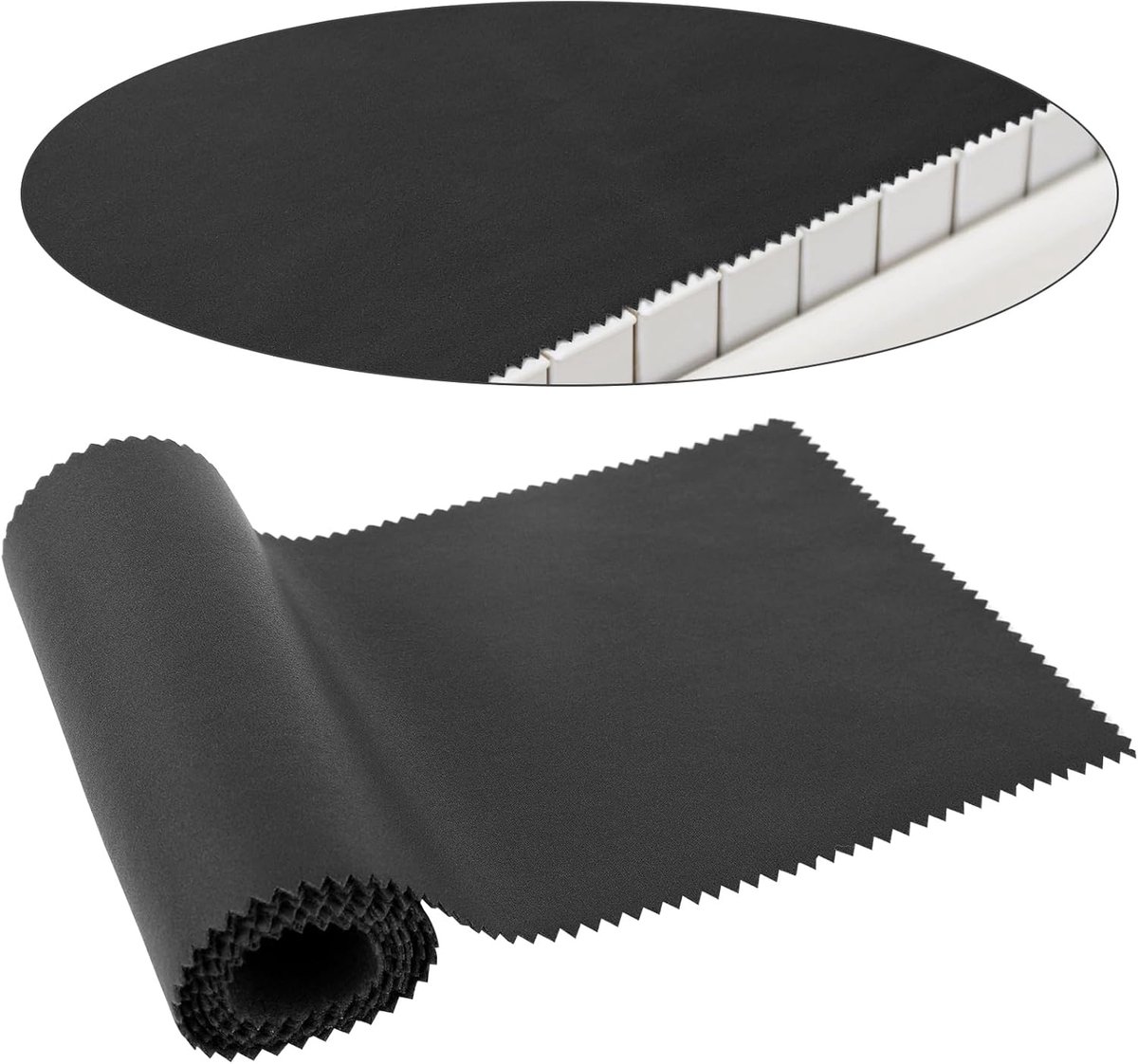 Piano Keyboard Dust Cover - Keyboard Protective Cover - Piano Dust Cover - Suitable for 88 Keys - Universal - Piano Protector - for Digital Electric Piano - for Electronic Keyboard, Digital Piano - Black - Image 1