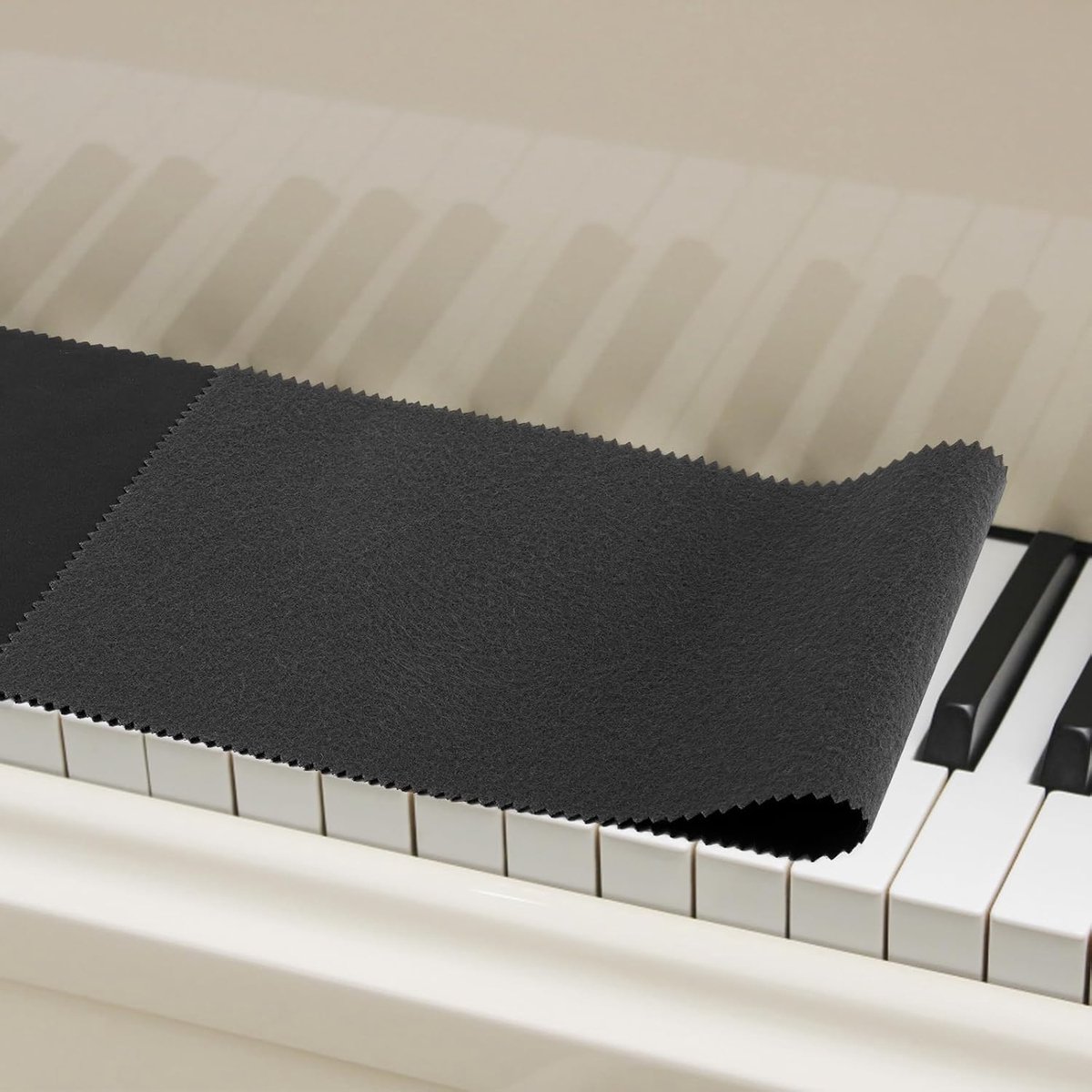 Piano Keyboard Dust Cover - Keyboard Protective Cover - Piano Dust Cover - Suitable for 88 Keys - Universal - Piano Protector - for Digital Electric Piano - for Electronic Keyboard, Digital Piano - Black - Image 4