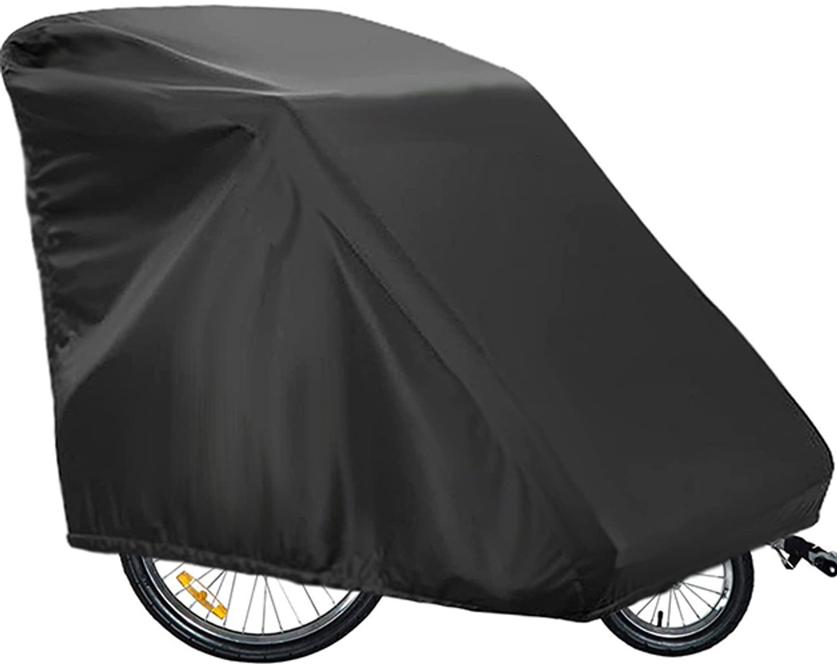 Bicycle Trailer Cover - Waterproof Bicycle Trailer Storage Cover - 420D Oxford Fabric - Waterproof cover for storing bicycle trailers - With PU coating - Child's Bicycle Trailer Cover - Anti-UV, windproof, dustproof, waterproof - 33*55*39 inches (84*140*9 - Image 1
