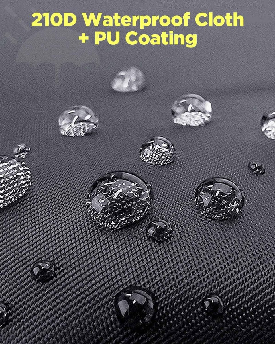 Dryer Cover - Protective Cover - Rotating Clothesline Cover Waterproof Fabric - 165x16x16 cm - Universal Dryer Cover - Heavy Duty Rotating Clothesline Cover with Zipper - Protective Weatherproof Cover for Garden Dryer and Drying Rack - Black - Image 5