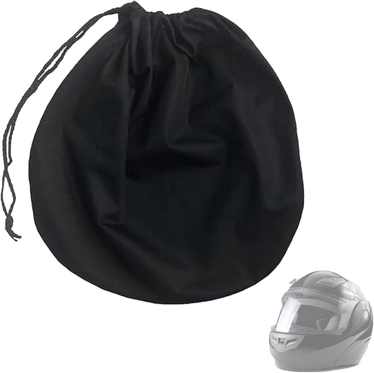 Helmet Bag - Helmet Cover - Protective Cover - Universal Portable Bag - Storage Bags - Storage Pouch - Motorcycle Helmet Bag - Bicycle Helmet Bag - Ski Helmet Bag - 47*43 cm - for motorcycle, bicycle, equestrian, hockey, and ski helmets - Black - Image 1
