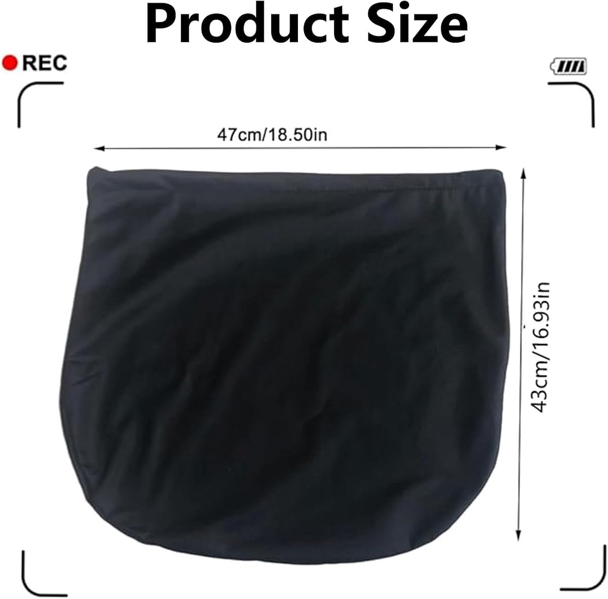 Helmet Bag - Helmet Cover - Protective Cover - Universal Portable Bag - Storage Bags - Storage Pouch - Motorcycle Helmet Bag - Bicycle Helmet Bag - Ski Helmet Bag - 47*43 cm - for motorcycle, bicycle, equestrian, hockey, and ski helmets - Black - Image 5