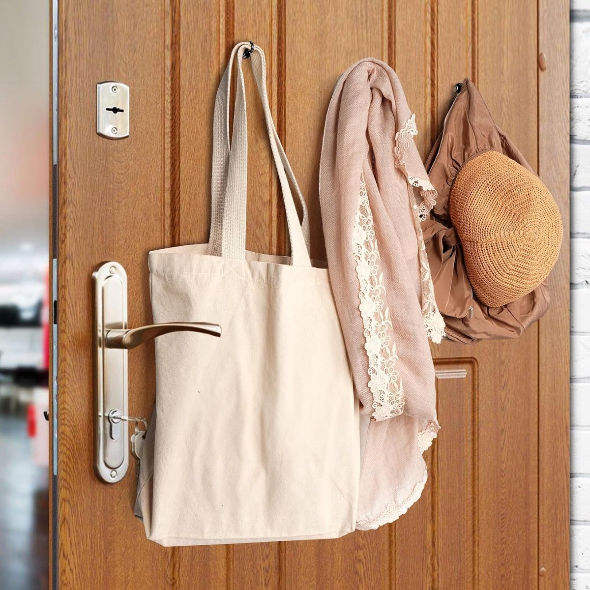 magnetic hook - 6 pieces for more than 5 kg - super strong pulling force - magnet with hook - heavy-duty magnetic hook for hanging, kitchen - black - Image 4
