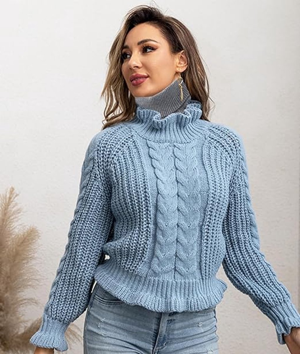 Pieces Faux Turtleneck - Faux Longneck Sweater - Women's Turtleneck - Women's Blouse Collar - Patch Turtleneck - Knitted Collar - Faux Knitted Collar - Turtleneck - Faux High Turtleneck - Fake Turtleneck - Turtleneck - Fake Turtleneck - Small Collar - Bla - Image 4