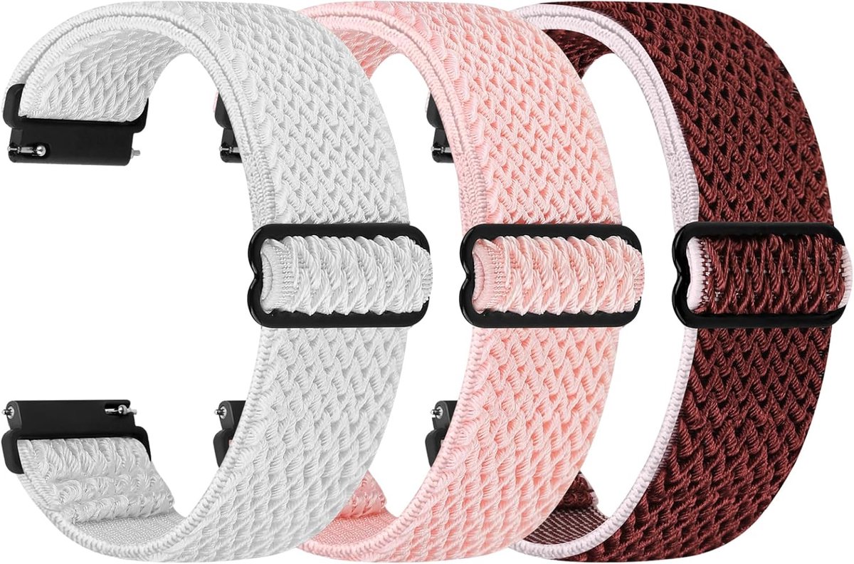 Watch Strap - 3 Pieces - Watch Strap - 20mm Watch Strap - Adjustable - Watch Strap - Replacement Strap for Men and Women - Smartwatch Straps - Easy to Change Yourself - Image 1