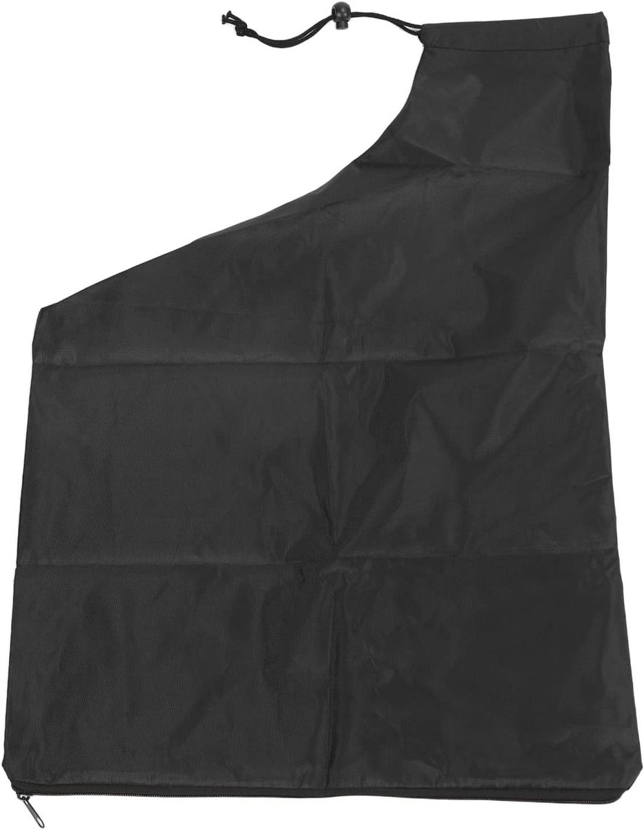 60*44 cm - Leaf blower storage bag - backpack leaf collection bag - universal replacement bag for bottom waste disposal - Oxford cloth garden leaf blower collection bag - with zipper - black - Image 1