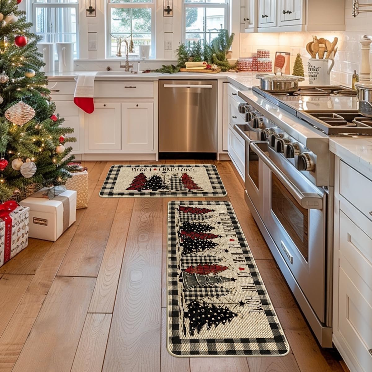 Kitchen runner 120x40 cm and 60x40 cm - Christmas rug - Kitchen mats runner - Kitchen rug carpet - kitchen mat - Christmas - Christmas elements - Image 3