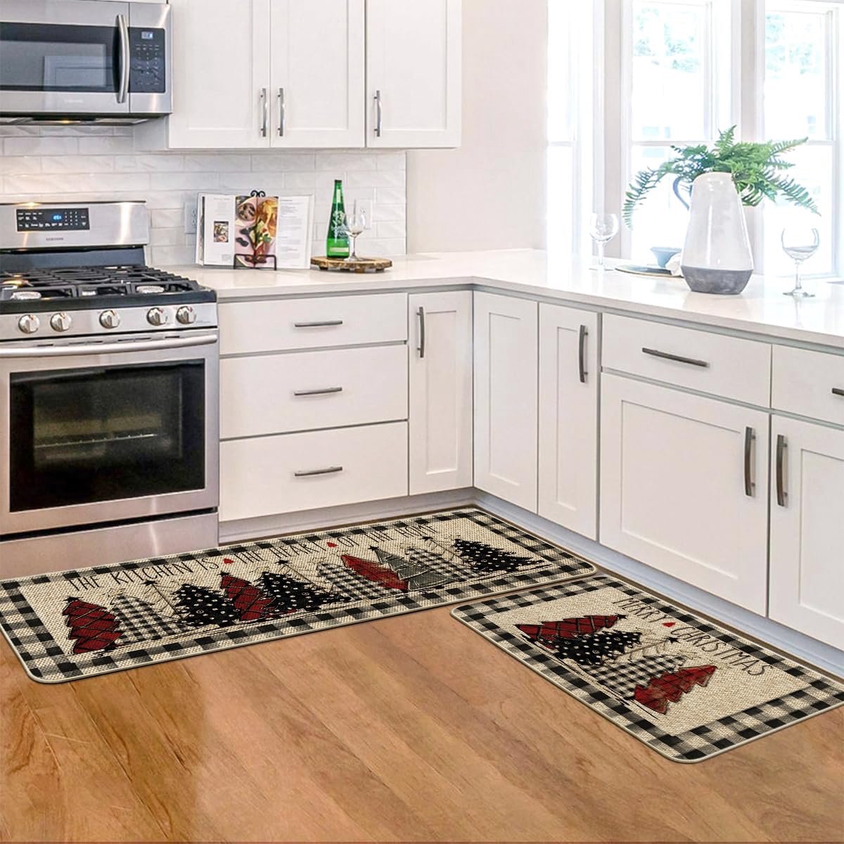 Kitchen runner 120x40 cm and 60x40 cm - Christmas rug - Kitchen mats runner - Kitchen rug carpet - kitchen mat - Christmas - Christmas elements - Image 4