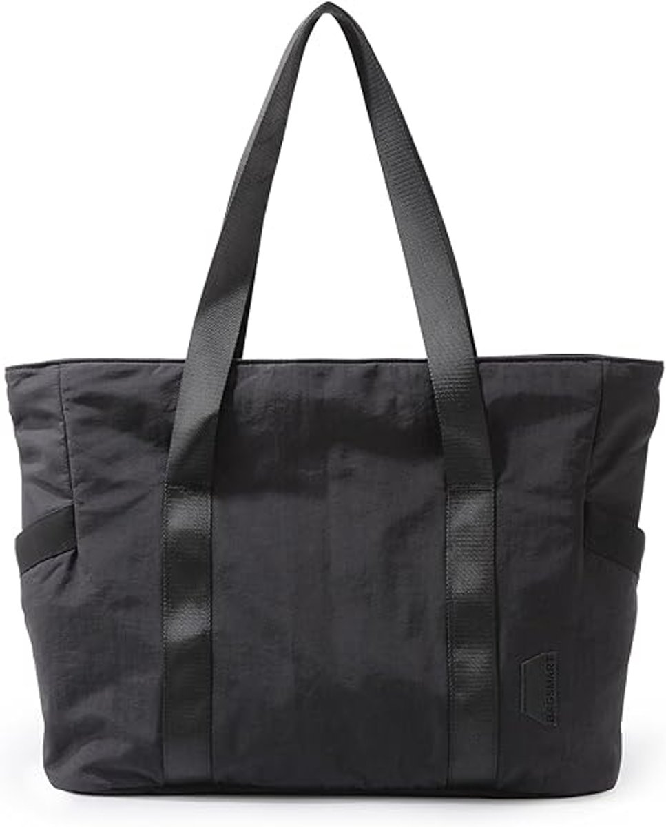 Women's Tote Bags - Women's Bags - Tote Bags - Shopping Bags - Weekend Bags - Shopping Bags - Beach Bags - for sports mats, shopping, gym, sports, travel - black - Image 1