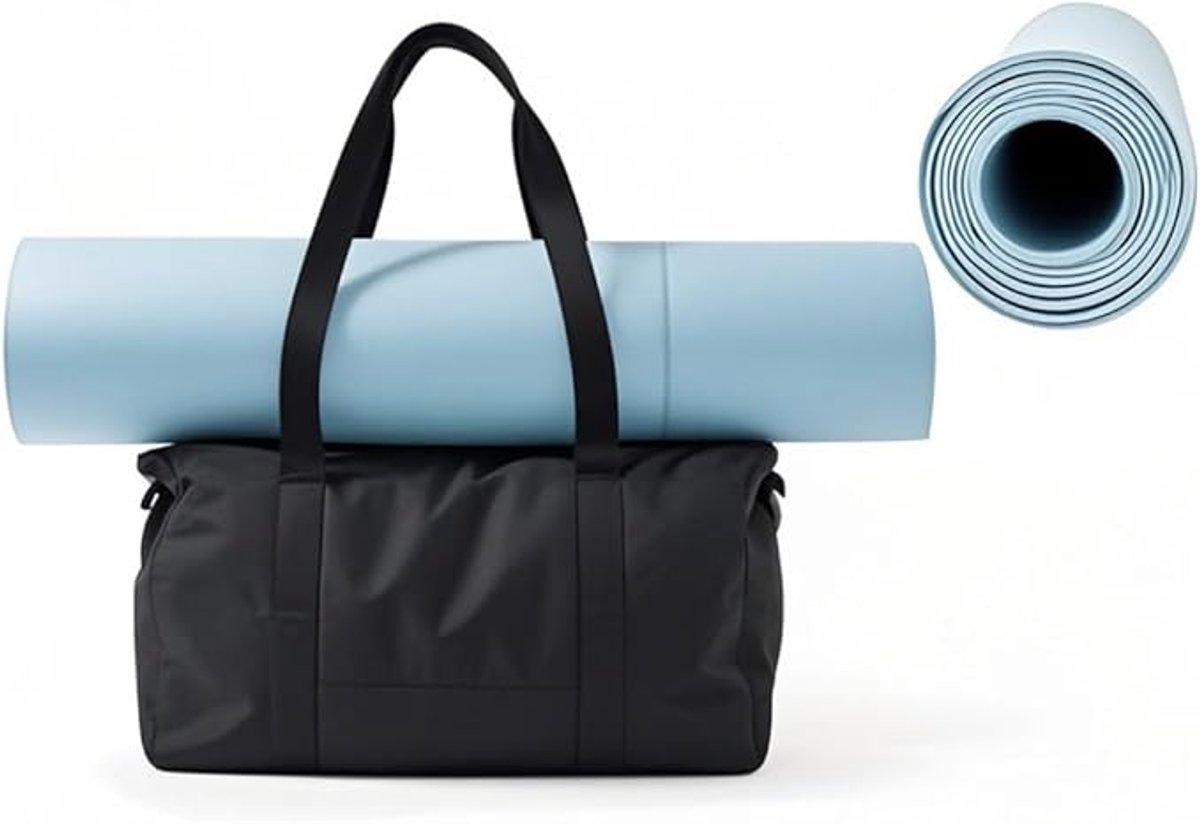 Women's Tote Bags - Women's Bags - Tote Bags - Shopping Bags - Weekend Bags - Shopping Bags - Beach Bags - for sports mats, shopping, gym, sports, travel - black - Image 5