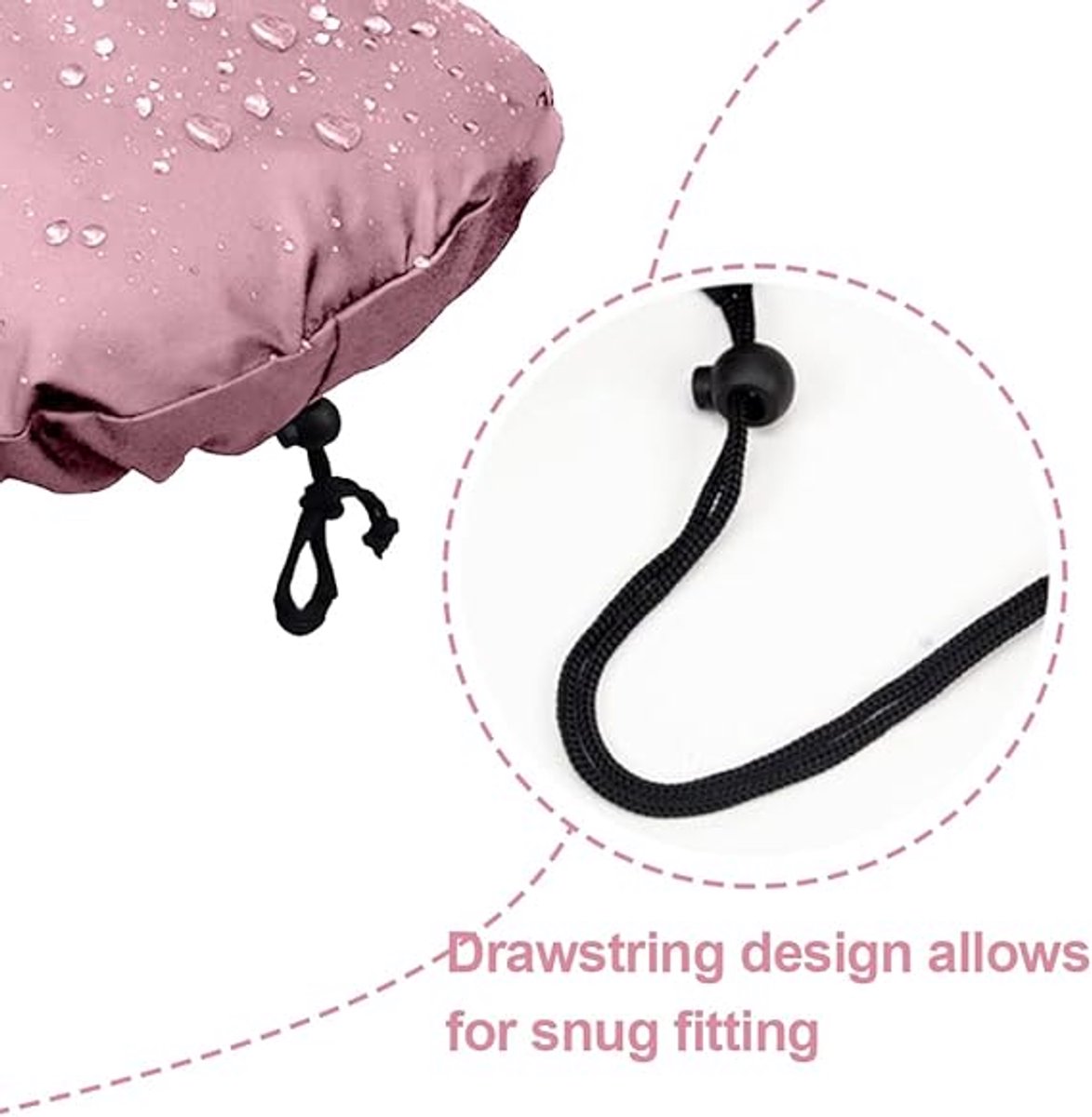 Bicycle Saddle Cover - Bicycle Saddle Cover - Waterproof Saddle Cover - Cover for Bicycle Saddle - Rain Cover - Saddle Cover - waterproof bicycle saddle cover - with drawstring - outdoor saddle cover - bicycle accessories - universal - rain and dust prote - Image 4