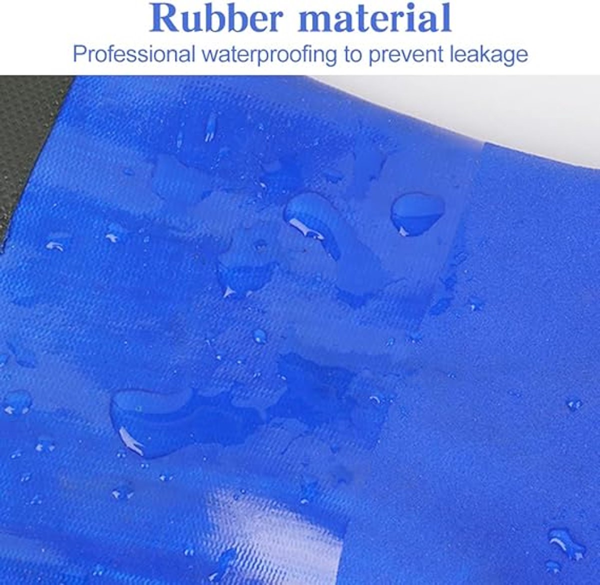 Long rubber gloves - Gloves - Waterproof gloves - Pond gloves - Car wash gloves - Clothing gloves - Care gloves - Waterproof/oil-resistant/acid- and alkali-resistant - waterproof PVC - 70 cm - blue - Image 4