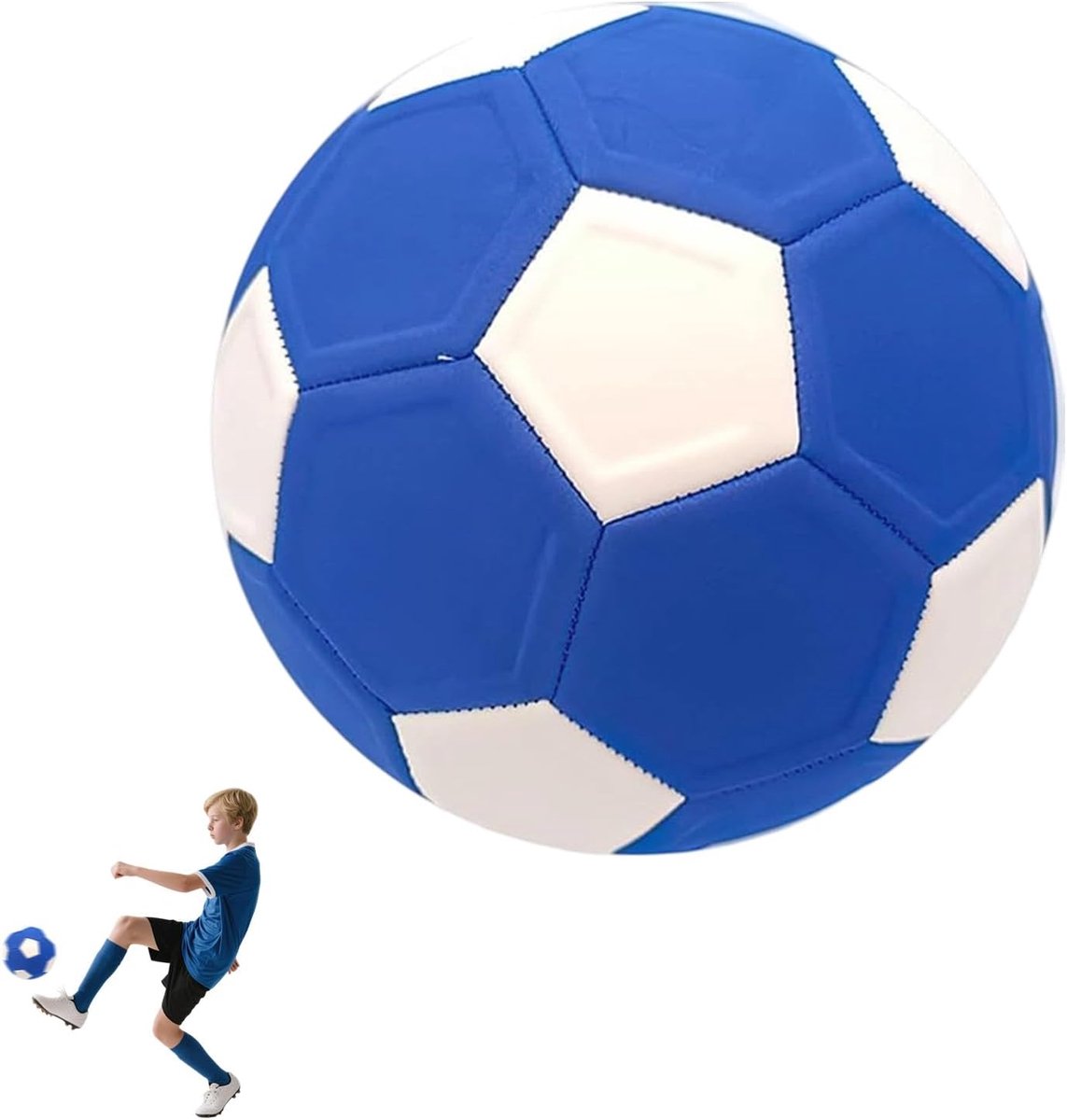 Curve Ball - football - 20 cm - curveball - curve ball soccer - curvebal - kickerball - perfect gift for children - size 4 - Blue - Image 1