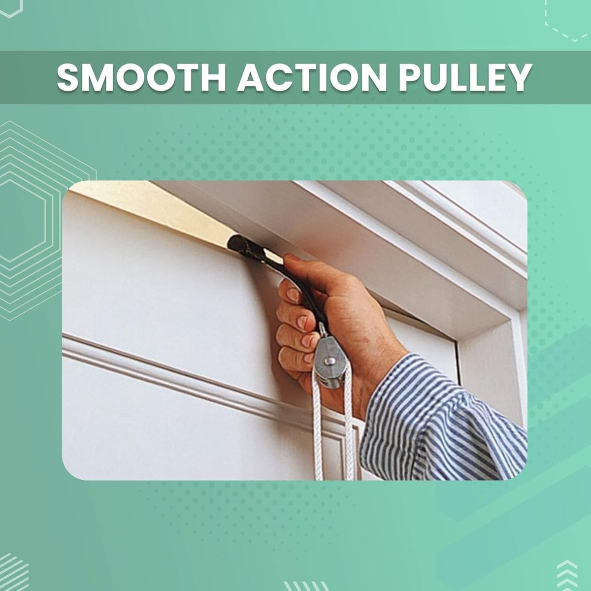 Shoulder Trainer - Shoulder Pulley - Shoulder Pulley Hand Support - Shoulder Pulley - Rehabilitation Exercise Device - Suspension Trainer - Shoulder Strap - for frozen shoulder and hand physiotherapy - Relieves Shoulder Pain - Green - Image 2