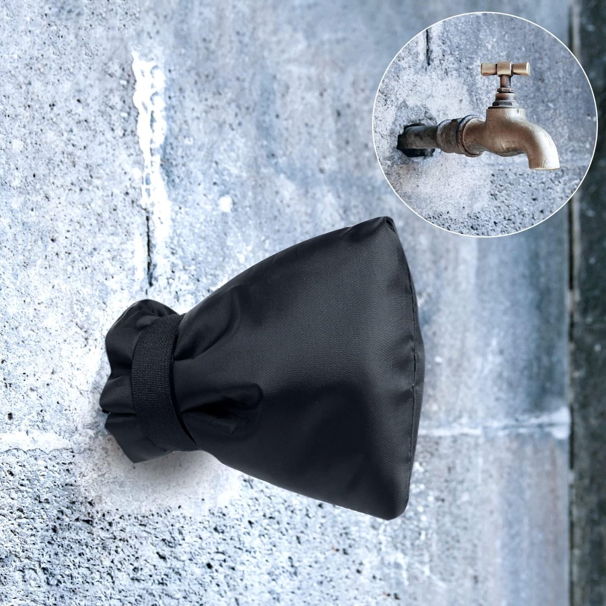 2 Pieces Frost Protection Cover - Frost protection cover for tap - Tap Freeze Cover - Frost-free Outdoor Tap Protection Cover - Outdoor Tap Covers - Frost Protection - Outdoor Tap Cover - Frost Protection for Facade Taps - Frost Cover - Anti-frost - Water - Image 3