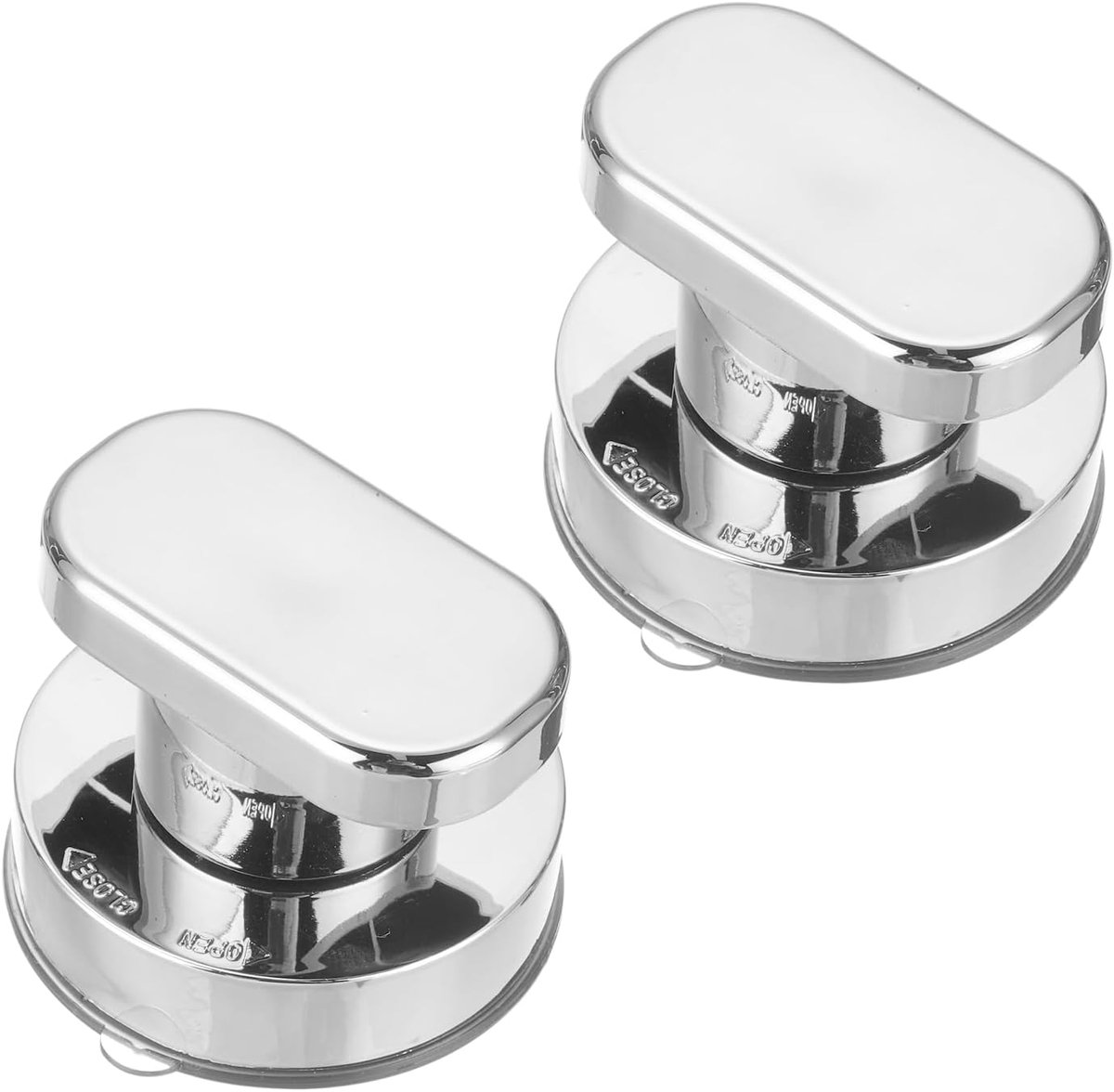 pieces - Door handle - Suction cup door grip - Suction cup handle - suction cup glass mirror door handle - suction cup handles for sliding doors - shower door handle - self-adhesive push-pull armrest - cabinet handles - for window, cabinet, toilet - 62x50 - Image 1