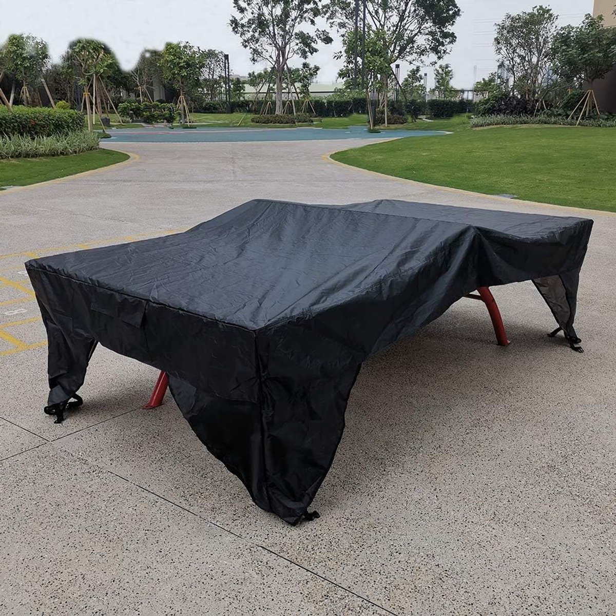 Table tennis table cover - Protective cover for table tennis table - Outdoor table tennis cover - Waterproof - Dustproof - Robust - Table tennis cover - Protective cover for folding table - Indoor and outdoor table tennis table cover - Ping pong table - B - Image 3