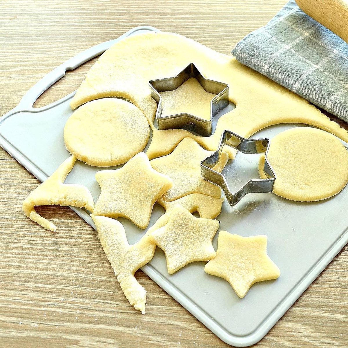 pieces - Cooking rings - star-shaped cookie mold - star-shaped cookie cutters - loaf pan - small cookie cutters - dessert rings - cake rings - baking molds - molds - for baking and cooking cakes, mousses, and desserts - silver - Image 2