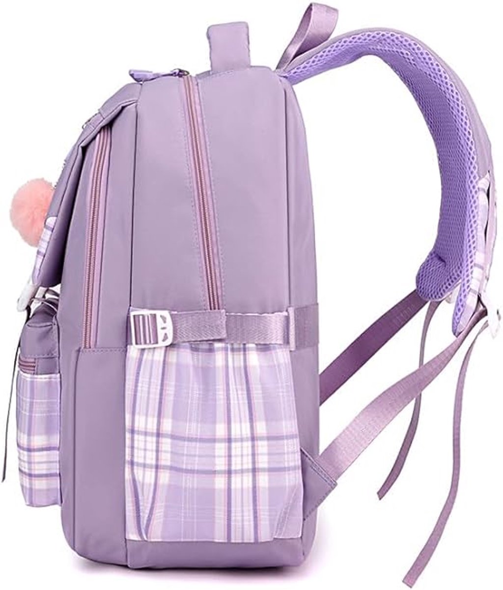 Girls School Student School Bag Outdoor Backpack - Youth school bag - Backpack - Pink - Luxury Backpack - Laptop bag - School bag - Backpack - Rucksack - Large Women's Backpack - Waterproof Women's Travel Backpack - Rucksack - Teenagers - with Laptop Comp - Image 4