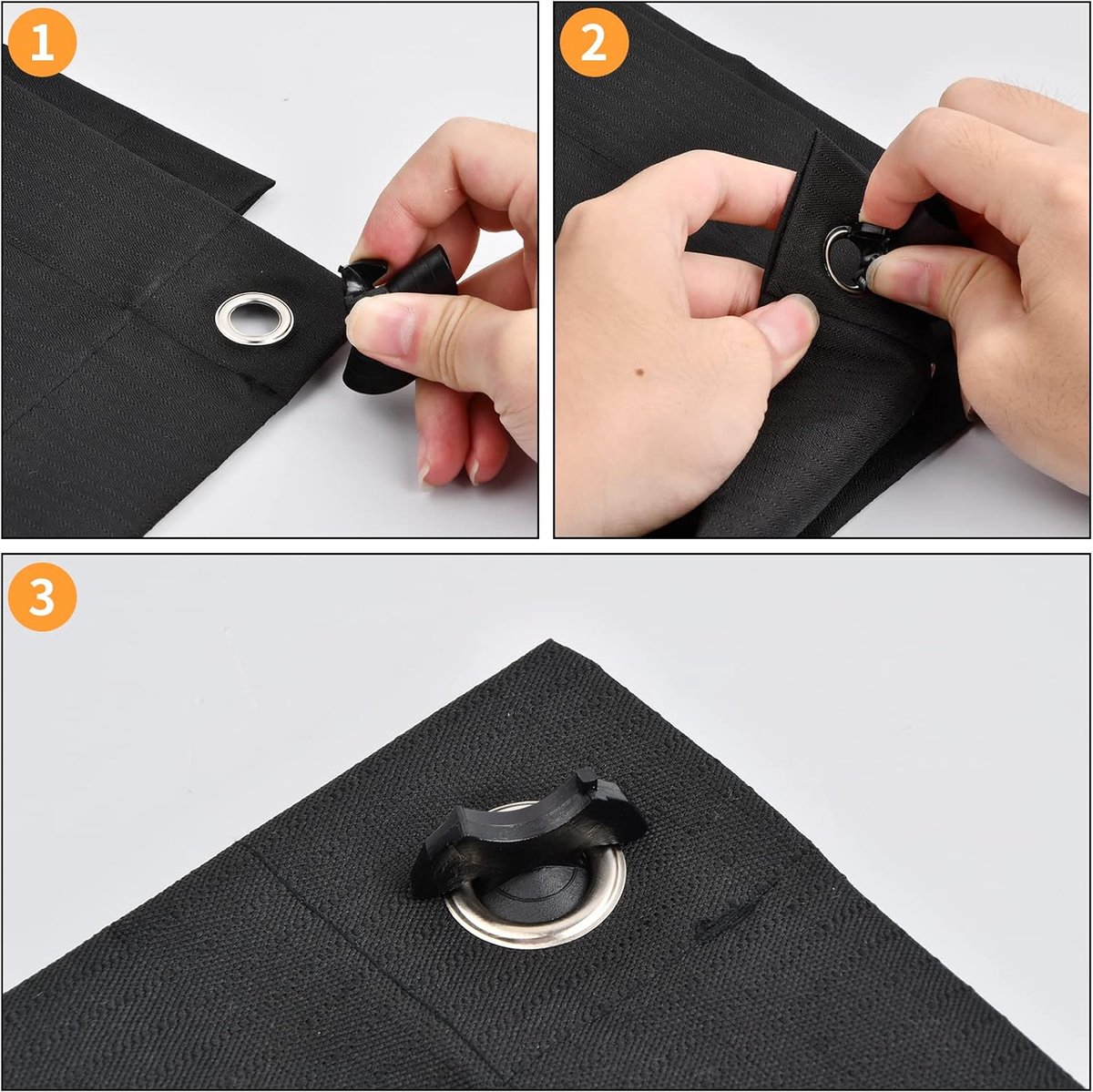 Blackout roller blind - No drilling required - 96 x 100 cm - Portable blackout curtain for windows - with 7 suction cups - Thermal insulation, Sun protection, Roller blind for skylight, Bedroom, Garden, Car - Black - Image 5
