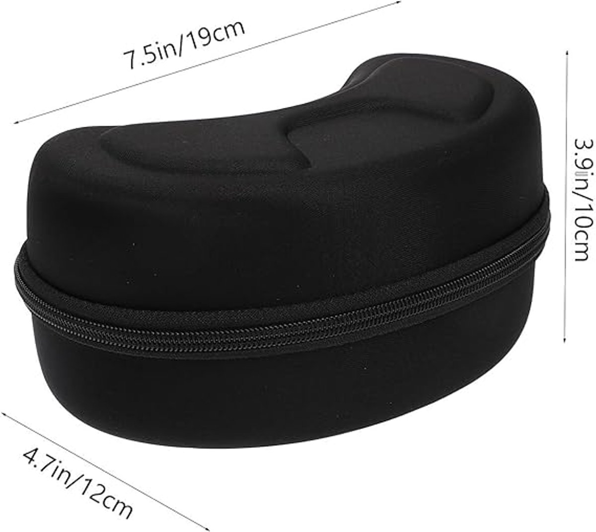 Ski goggles case - Sunglasses case - Glasses case - Glasses case - Ski goggles storage case - ski goggles protective cover - storage box - protective cover - with hook - for ski goggles, sunglasses, sports glasses, sunglasses and reading glasses - 20*12*1 - Image 2