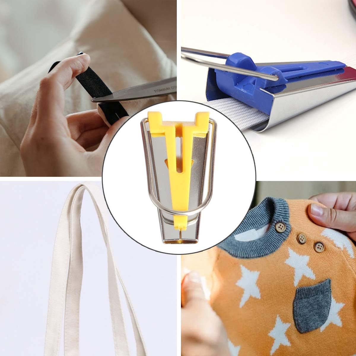 5-piece set - Bias Tape Maker Set - of 5 sizes (6 mm/9 mm/12 mm/18 mm/25 mm) - for sewing and quilting Bias tape - fabric bias tape maker Sewing machine tools - for DIY patchwork - Sewing machine accessories - Sewing tools - Image 2