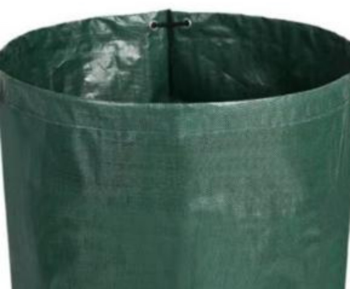 Heavy-duty garden waste bags - 300L - 67*67*84cm - 2 pieces - Reusable garden waste bags with handles - Industrial fabric - For leaf waste - Waterproof garden waste bags - Waterproof PP woven bags - Garden leaf bags - L - Image 2