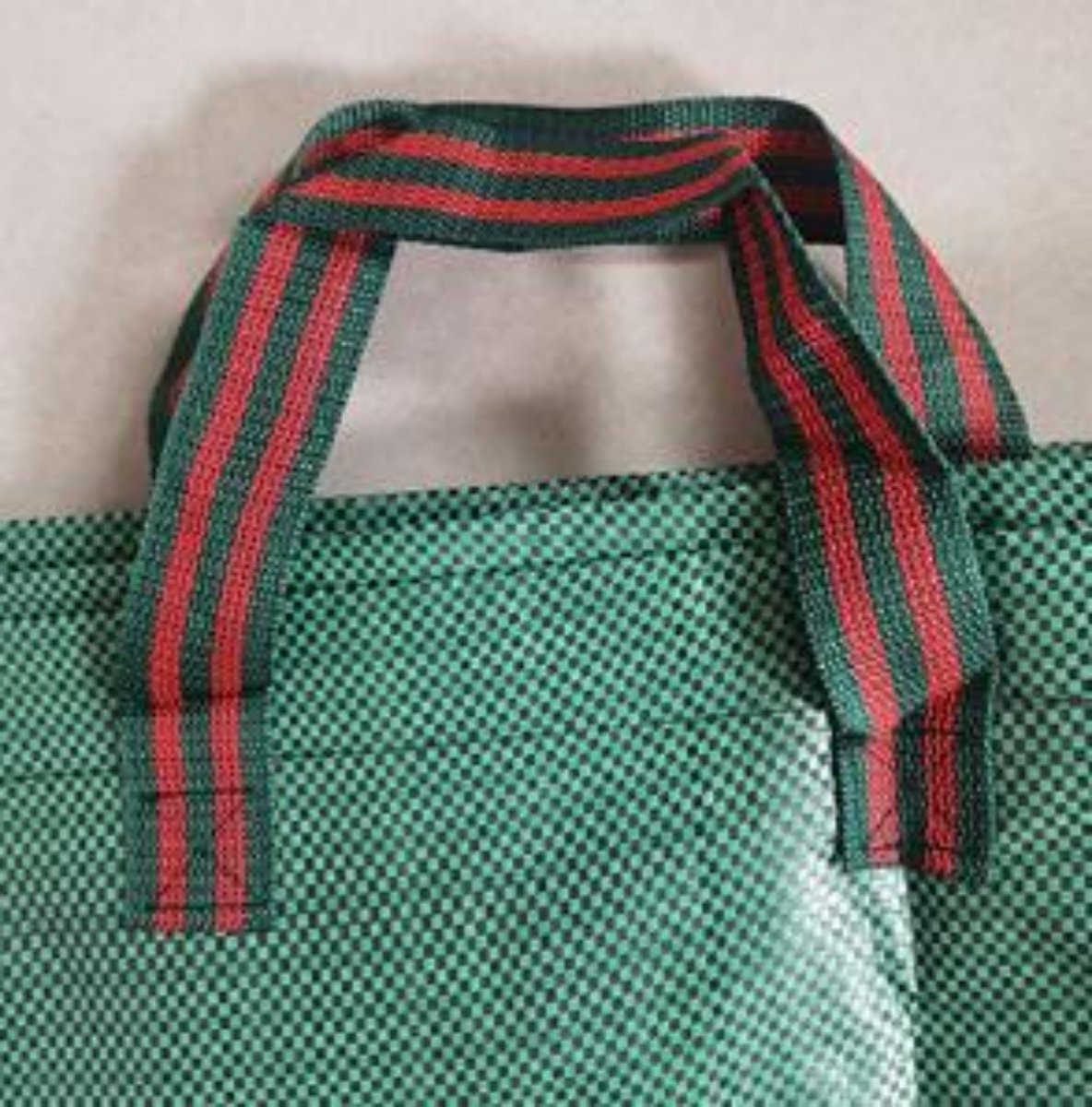 Heavy-duty garden waste bags - 300L - 67*67*84cm - 2 pieces - Reusable garden waste bags with handles - Industrial fabric - For leaf waste - Waterproof garden waste bags - Waterproof PP woven bags - Garden leaf bags - L - Image 3