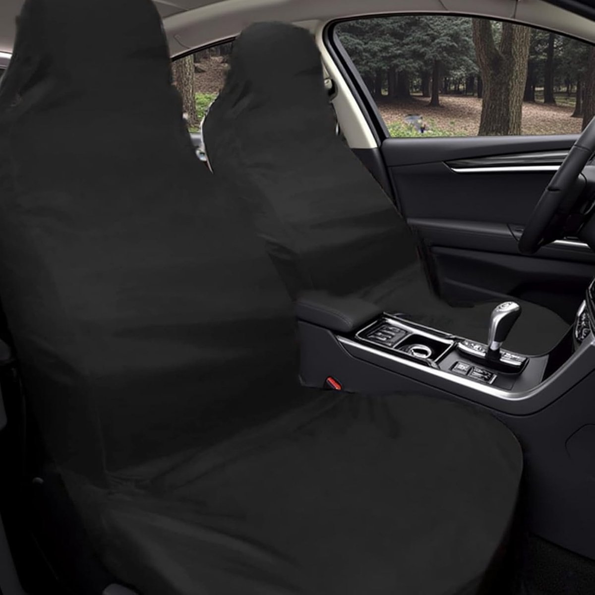 2 pieces - Car seat covers - Seat cover - Universal truck seat cover - Universal car seat covers - Waterproof - Front seat cover - dust cover - with storage bag - 138*56 cm - black - Image 2