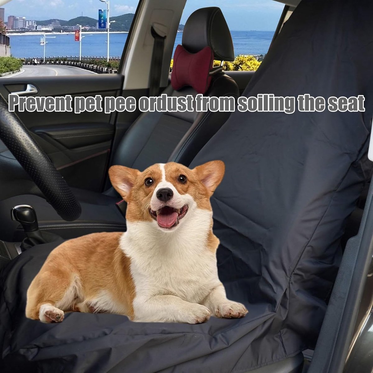2 pieces - Car seat covers - Seat cover - Universal truck seat cover - Universal car seat covers - Waterproof - Front seat cover - dust cover - with storage bag - 138*56 cm - black - Image 3