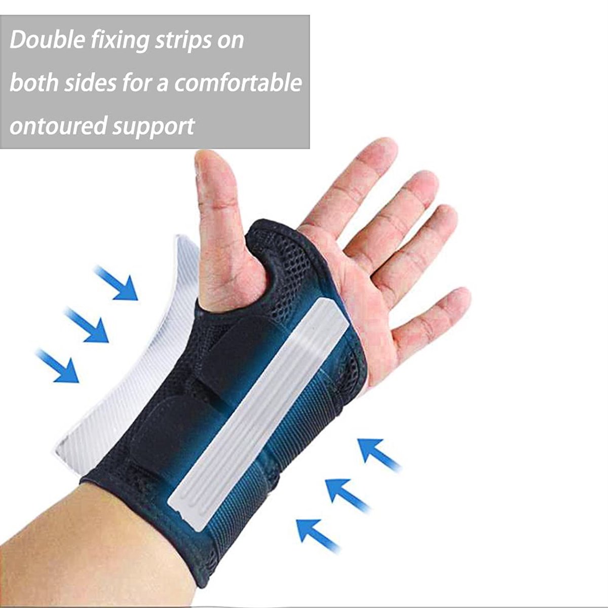 1 Pair Wrist Brace - Night Sleep Wrist Brace - Wrist Bandage - Wrist Reinforcer - Applicable wrist circumference less than 22 cm - Wrist Protection - Adjustable - cushioned support for pain relief in the carpal tunnel, tendinitis, and arthritis - Image 5