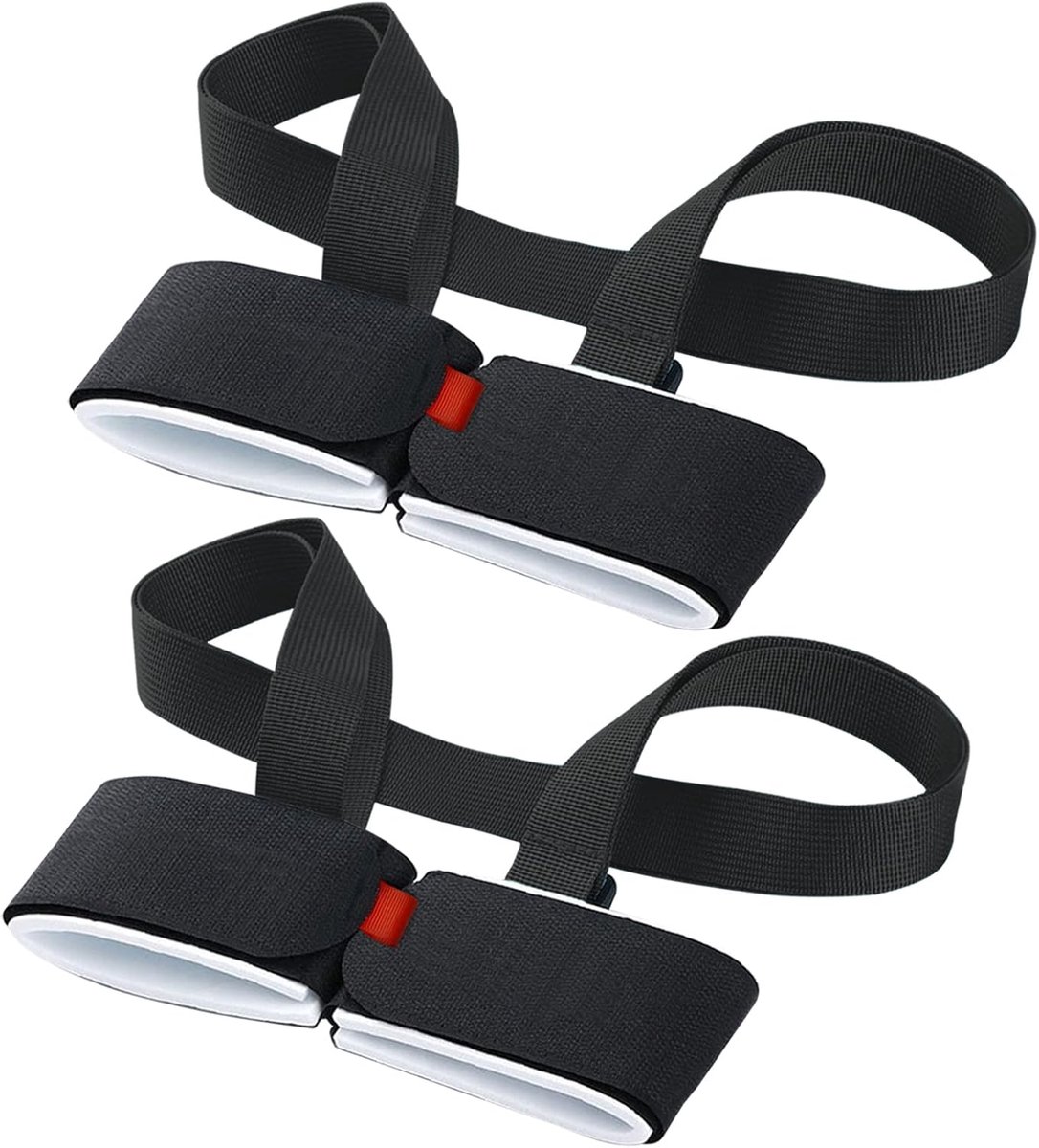 2 x Adjustable Ski Carrier - ski carrier straps - Ski accessories - Snowboard straps - Ski carrying strap - Winter sports ski carrying strap - Ski straps - Sled straps - Portable ski straps - Winter sports - for children and adults - Image 1