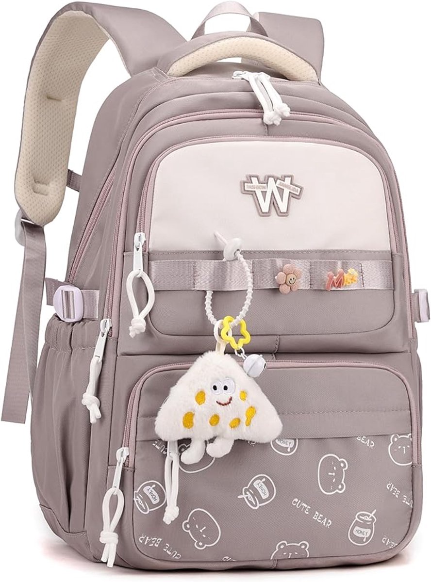 backpack - backpack for girls - Waterproof Girl Backpack - School backpack - boys' backpack - women's backpack - lightweight school bag - School bag - Girls' School Student School Bag - Backpacks - Teenagers - Large capacity school backpacks - Image 1
