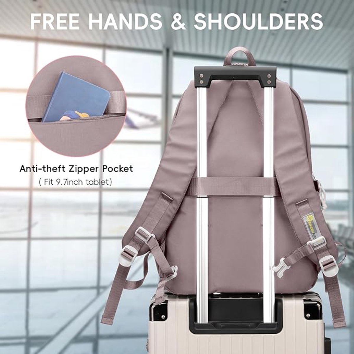 backpack - backpack for girls - Waterproof Girl Backpack - School backpack - boys' backpack - women's backpack - lightweight school bag - School bag - Girls' School Student School Bag - Backpacks - Teenagers - Large capacity school backpacks - Image 4