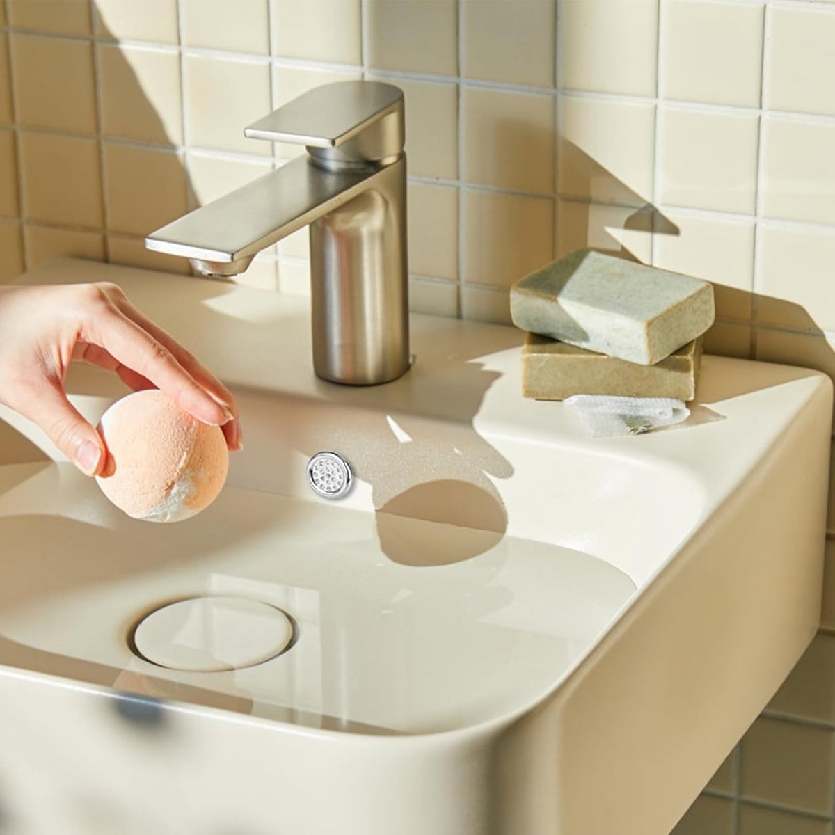 Washbasin Overflow Ring - 6 Pieces - Overflow Rings - Bathroom Overflow Ring - Sink Overflow - Drain Plug - Overflow Cover for Washbasin - Sink Overflow Ring - Round Hole Cover - Overflow Cover - For Sink, Washbasin and Kitchen - Image 6