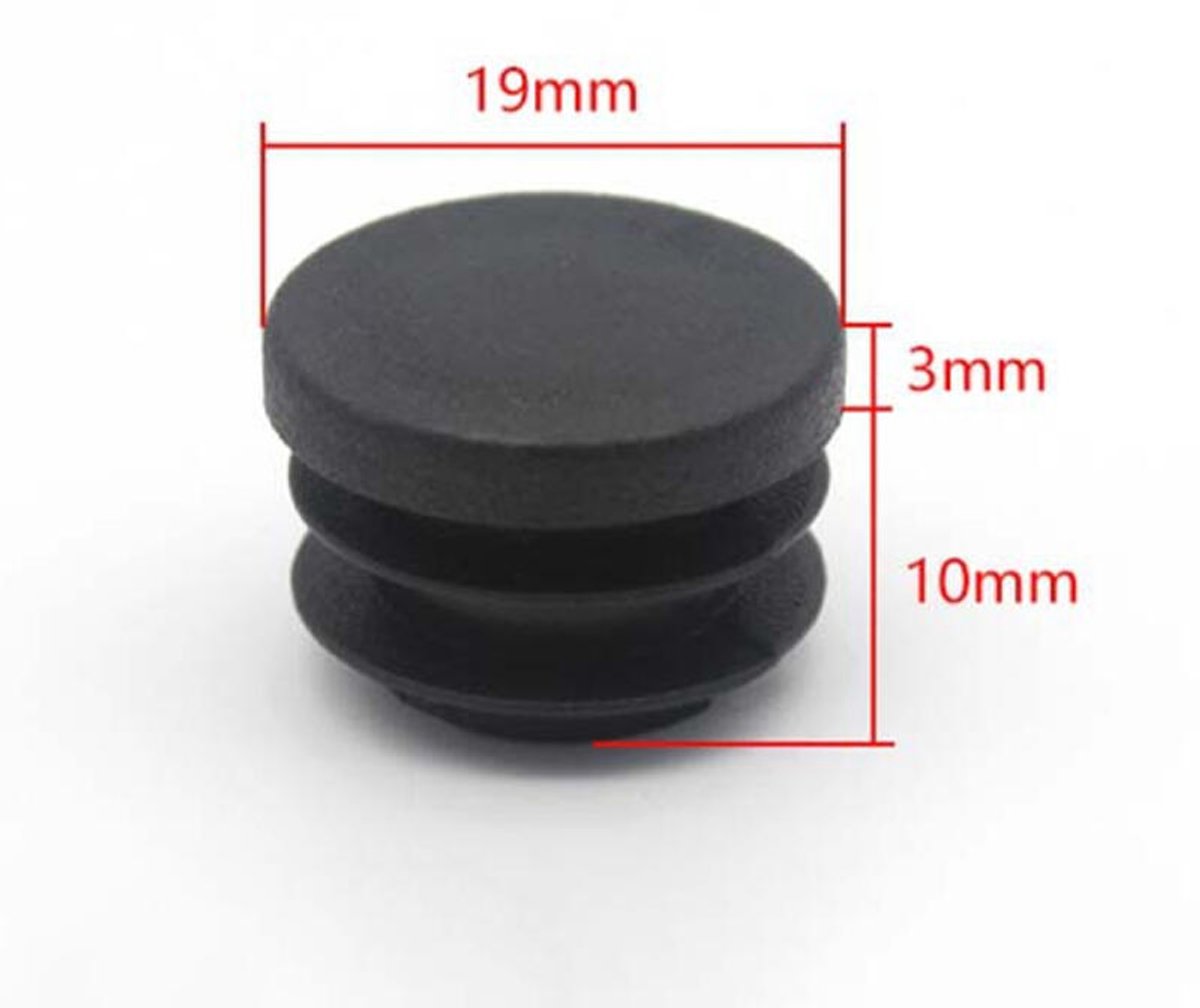 32 pieces - Furniture mats - 19 mm - furniture legs - furniture leg pads - round plastic plugs - end caps for pipes - furniture glides - for tables and chairs - black chair leg protectors - for hardwood floor tiles - black - Image 4