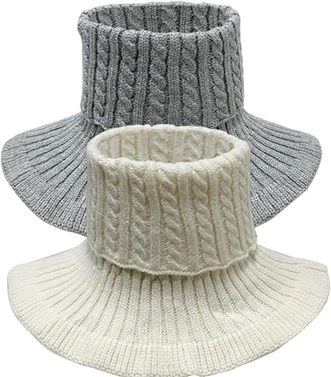 2 Pieces Faux Turtleneck - Faux Longneck Sweater - Women's Turtleneck - Women's Blouse Collar - Patch Turtleneck - Knitted Collar - Faux Knitted Collar - Turtleneck - Faux High Turtleneck - Fake Turtleneck - Turtleneck - Fake Turtleneck - Small Collar - W - Image 1