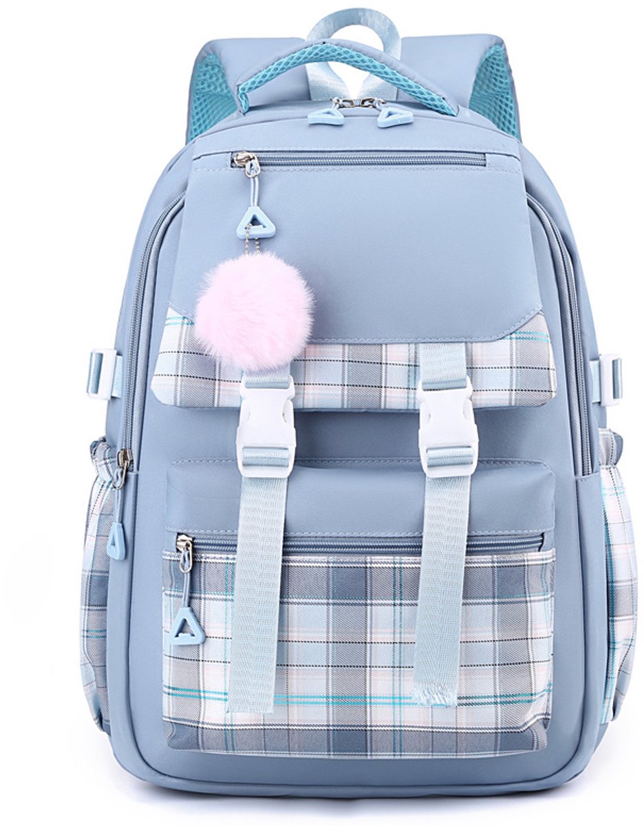 Girls School Student School Bag Outdoor Backpack - Youth School Bag - Backpack - Pink - Luxury Backpack - Laptop Bag - School Bag - Backpack - Rucksack - Large Women's Backpack - Waterproof Women's Travel Backpack - Rucksack - Teenagers - with Laptop Comp - Image 1