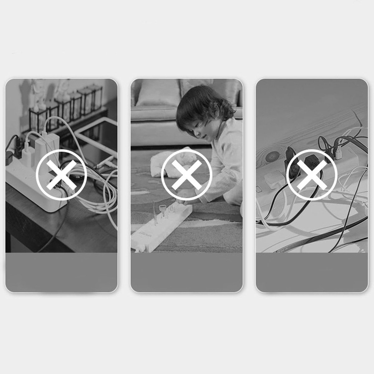 Cable management box - Cable cover box - Cable storage box - Cable storage - Cable management box - Cable management box - Cable storage box - Keep cables tidy - Desk Organizer - Storage Power Strip - Hideable Power Strips - Brown - 31×13.5×12.5cm - Image 2