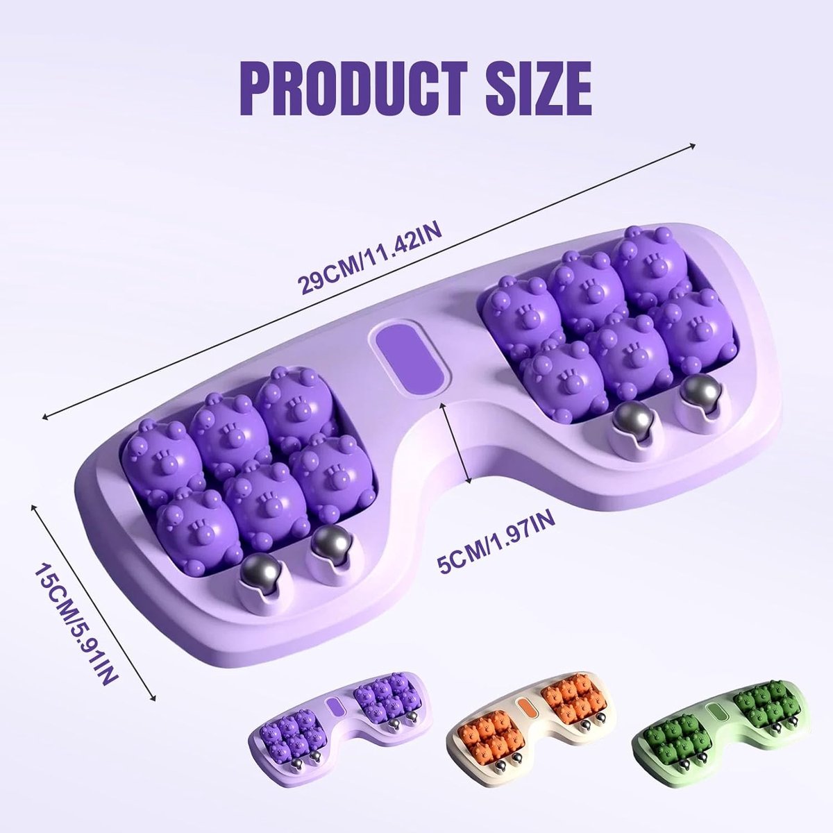 Foot massage device - Foot massage roller - Portable double foot massager roller - Massage ball - Foot massage - double foot massager roller for relieving plantar fasciitis pain and improving circulation, portable foot massager tool - Image 5
